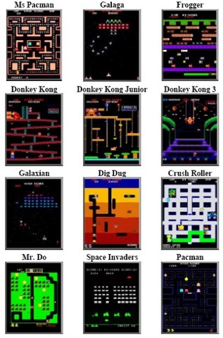 borne arcade liste jeux