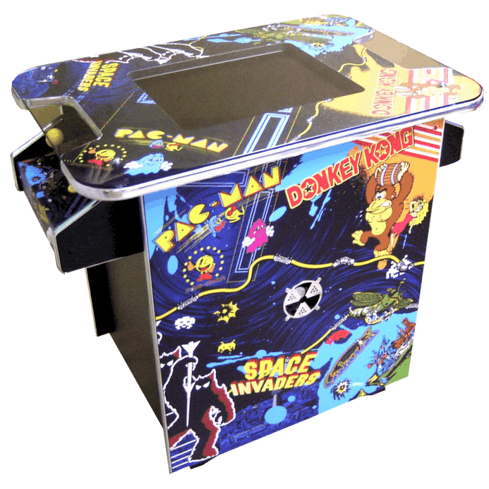 décor et stickers multijeux pour borne arcade table cocktail 