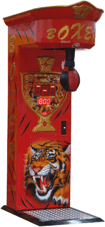 boxer forain tigre - jeu de foire location et vente - coup de poing