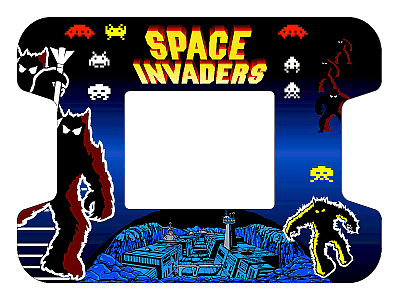 Décor arcade space invaders